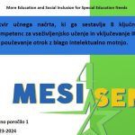 MESI4SEN Curriculum Framework in Slovenian Has Been Developed