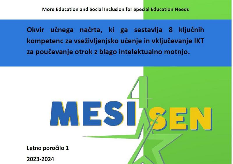 MESI4SEN Curriculum Framework in Slovenian Has Been Developed
