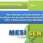 MESI4SEN Needs Analysis Report in Dutch Has Been Published